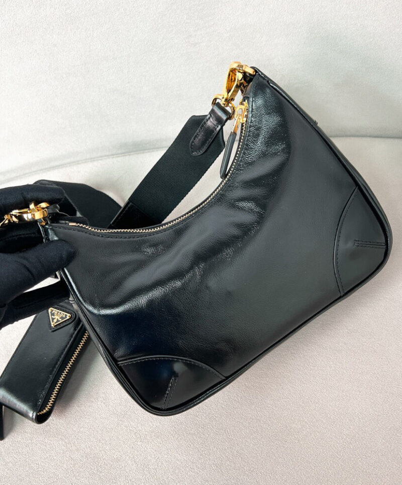 Prada Re-Edition 2005 Leather Bag 1BH204 Black